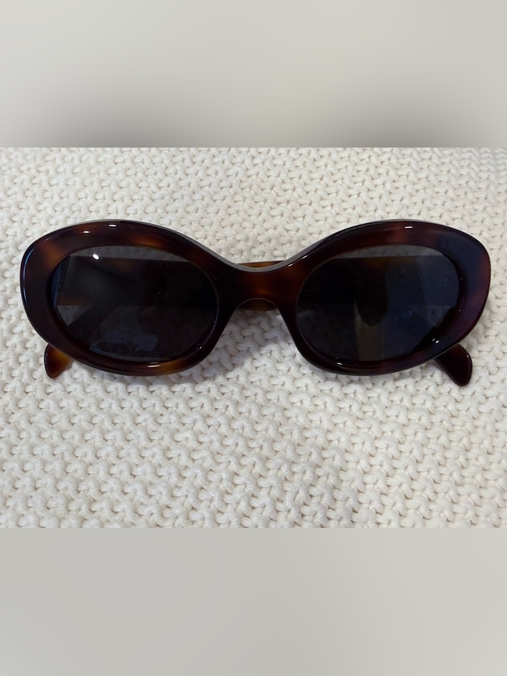 Celine Oval Women’s Sunglasses - Classic Brown